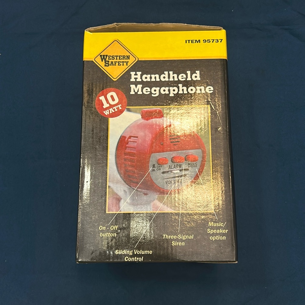 Western Safety Handheld Megaphone. New in Box.